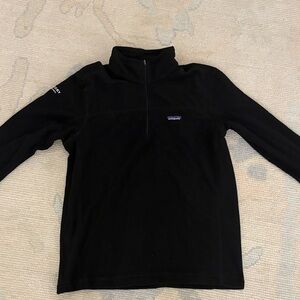 Patagonia Black Half-Zip Men's Sweater, Beam Suntory Logo
